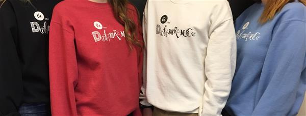 Be The Difference Sweatshirts - Black, Heather Red, White and Light Blue colors