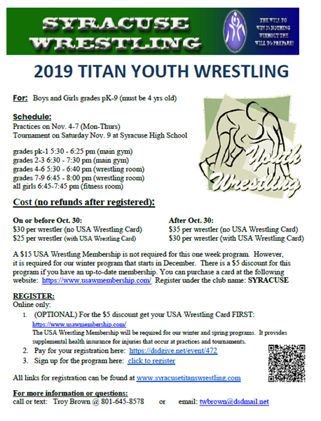 Youth Wrestling Camp