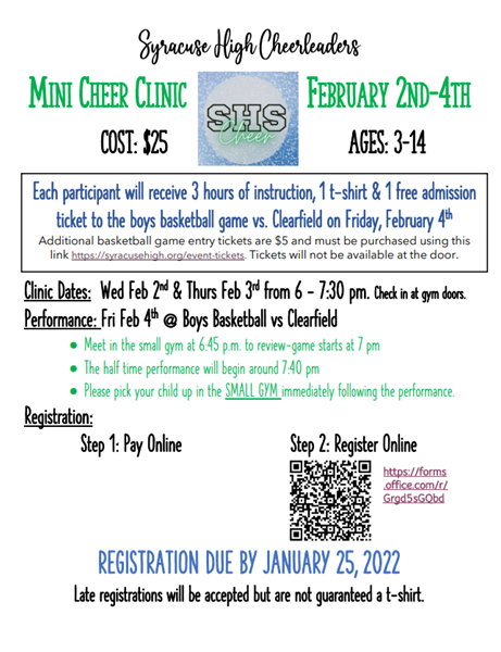 Mini Cheer Clinic