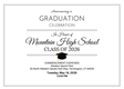Inside of graduation announcement
