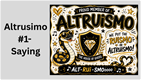 Altruismo #1